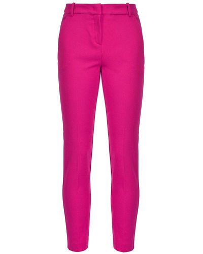 Pinko Fuchsia Viscose Jeans & Pant - Pink