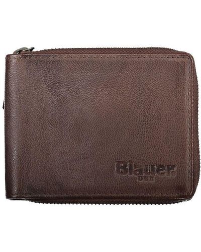Blauer Leather Wallet - Brown