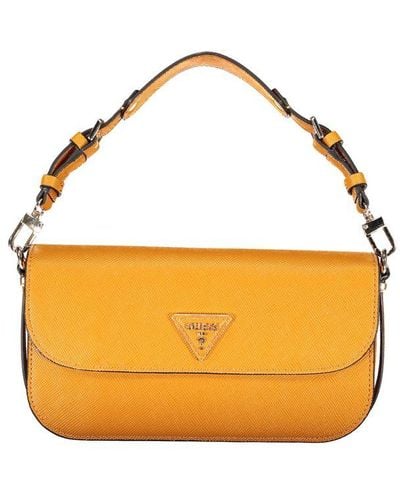 Guess Polyethylene Handbag - Yellow