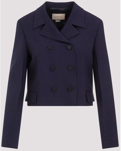 Gucci Cosmo Blue Mohair Jacket