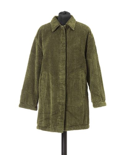 Jacob Cohen Elegant Wide Ribbed Cotton Jacket - Green