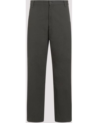 Carhartt Cypress Rinsed Calder Cotton Trousers - Grey