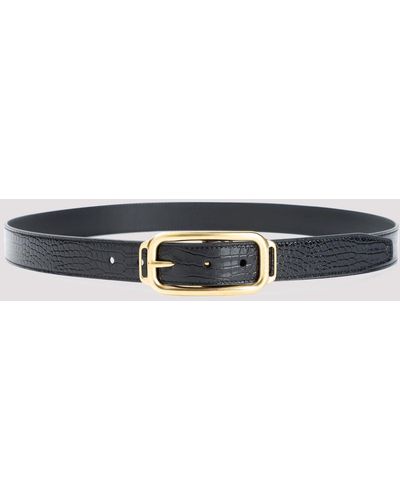 Tom Ford Black Calf Leather Belt