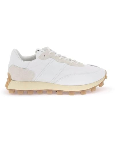Tod's Tods Leather And Fabric 1t Sneakers - White