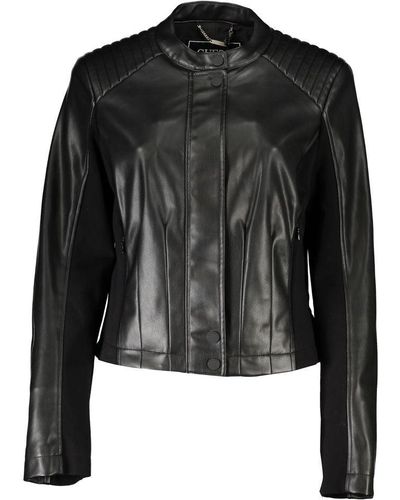 Guess Polyethylene Jackets & Coat - Black