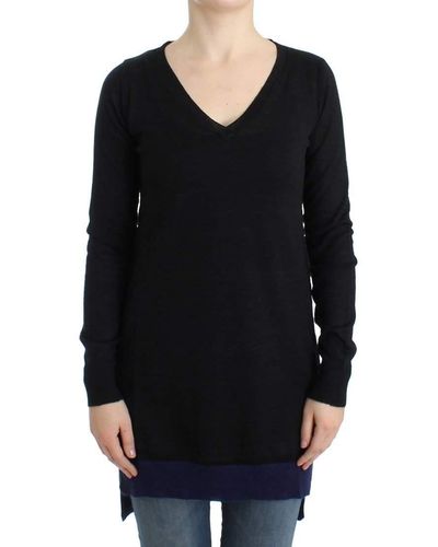 CoSTUME NATIONAL V-neck Lightweight Sweater Black Sig12053