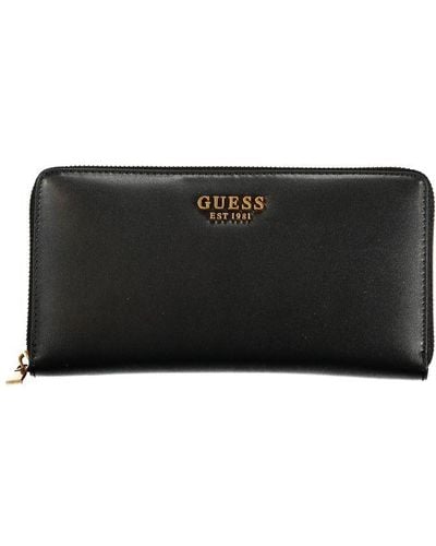Guess Triple-Compartment Chic Wallet - Black