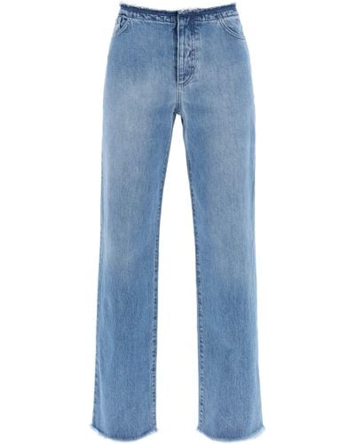 MVP WARDROBE Straight Leg Levant Jeans With A - Blue
