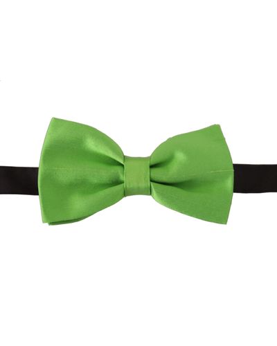 Dolce & Gabbana Elegant Silk Bow Tie - Green
