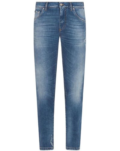 Dolce & Gabbana Cotton Jeans & Pant - Blue