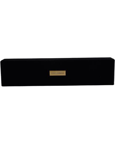 Dolce & Gabbana Elegant Velvet Jewelry Storage Box - Black