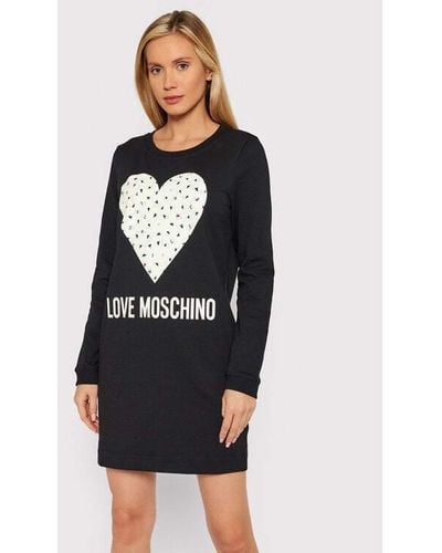 Love Moschino Love E-c Love Dress - Black