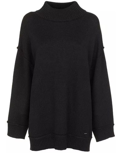 Imperfect Black Polyester Sweater