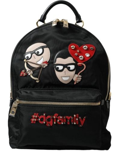 Dolce & Gabbana #Dgfamily Embellished Backpack Vulcano Bag - Black