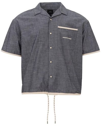 Armani Exchange Cotton Shirt - Grey