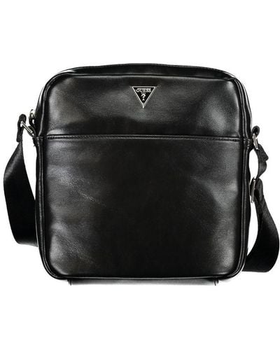 Guess Sleek Shoulder Bag With Ample Storage - Black