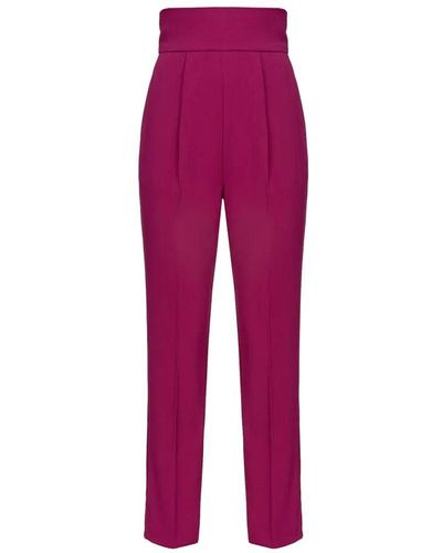 Pinko Purple Polyester Jeans & Pant - Red