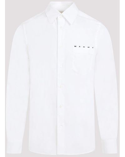 Marni White L/s Cotton Shirt