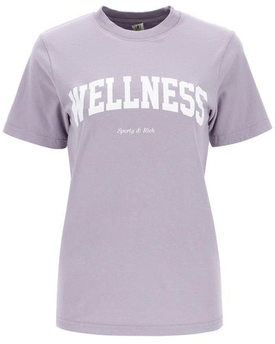 Sporty & Rich T Shirt With Print - Purple