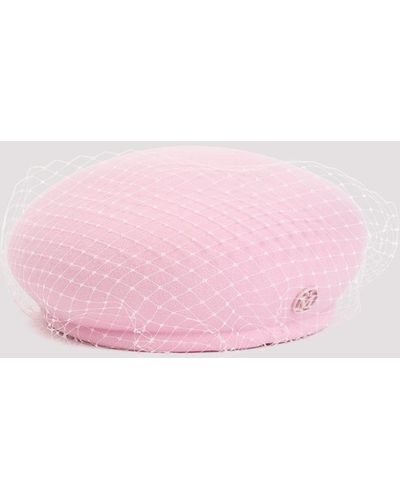Maison Michel Bubblegum New Bonnie Wool Felt Hat - Pink