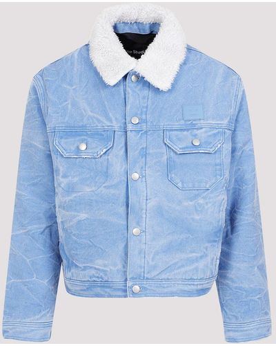 Acne Studios Powder Blue Cotton Jacket