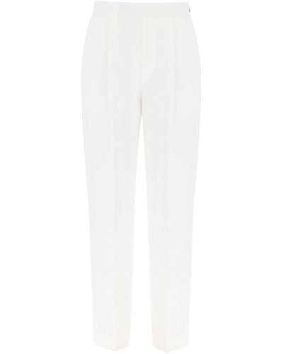 Agnona Linen Pants - White