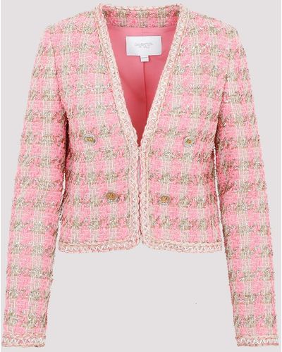 Giambattista Valli Rose Gold Polyamide Jacket - Pink