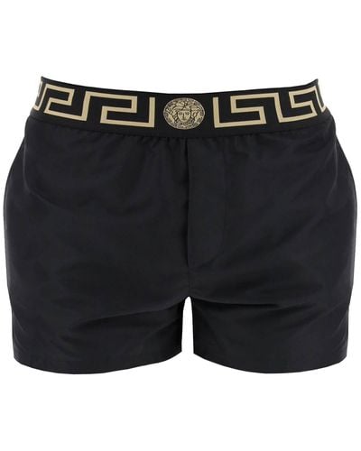 Versace Greek Sea Bermuda Shorts For - Black