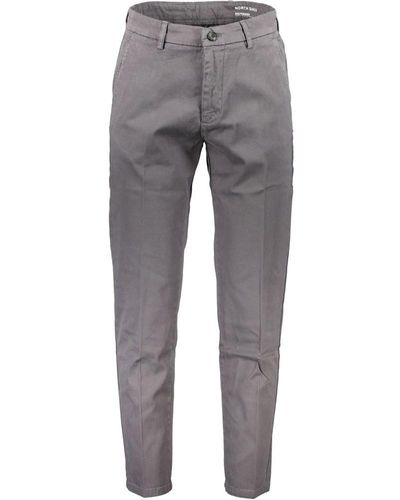 North Sails Grey Cotton Jeans & Pant