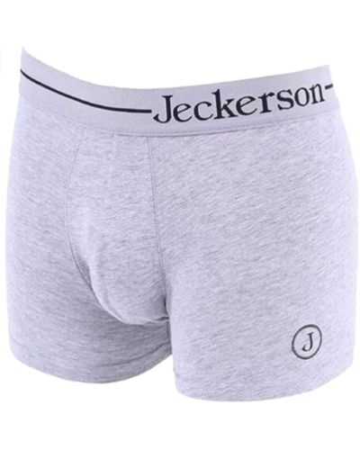 Jeckerson Sleek Monochrome Boxers With Signature Logo - Purple