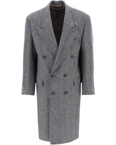 ANDERSSON BELL Moriens Double-Breasted Coat - Grey