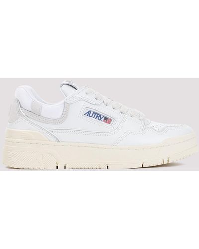 Autry White Clc Leather Trainers