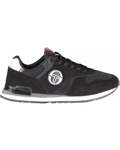 Sergio Tacchini Black Polyester Sneaker