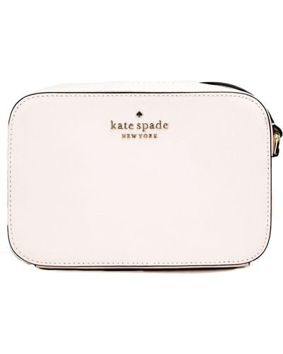 Kate Spade Staci Mini Light Rose Saffiano Leather Camera Bag Crossbody Handbag - Black