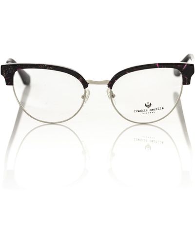 Frankie Morello Glittering Bordeaux Clubmaster Eyeglasses - Multicolour