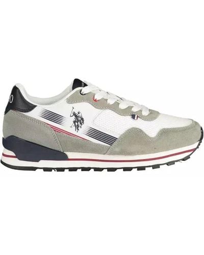U.S. POLO ASSN. White Polyester Trainer