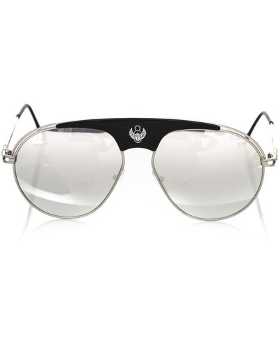 Frankie Morello Chic Shield Smoke Lens Sunglasses - Multicolor