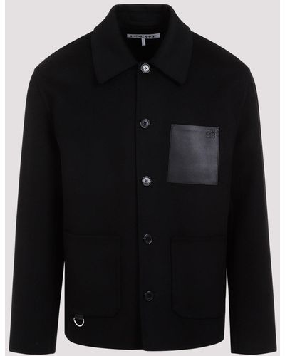 Loewe Black Cotton Workwear Jacket