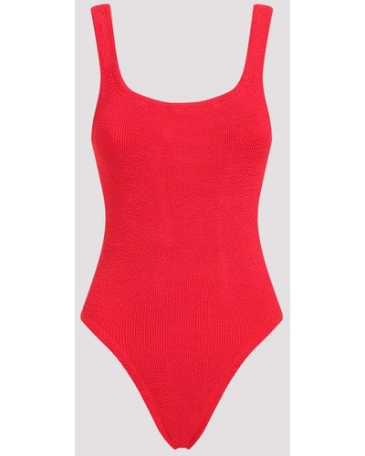 Hunza G Squareneck Swimsuit - Red