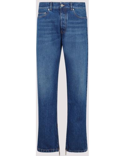 Off-White c/o Virgil Abloh Medium Blue Skate Cotton Jeans