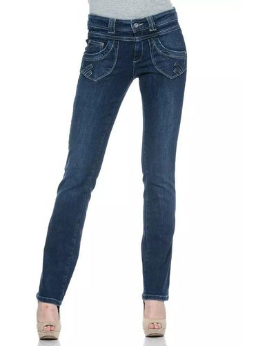 Ungaro Fever Blue Cotton Jeans & Pant