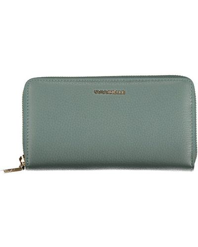 Coccinelle Chic Green Leather Wallet With Ample Storage