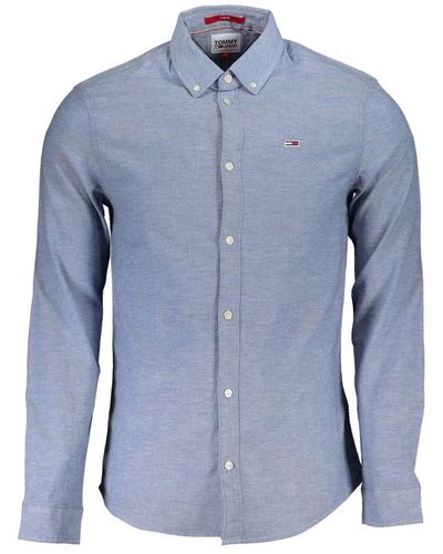 Tommy Hilfiger Slim Fit Button-Down Collar Shirt - Blue