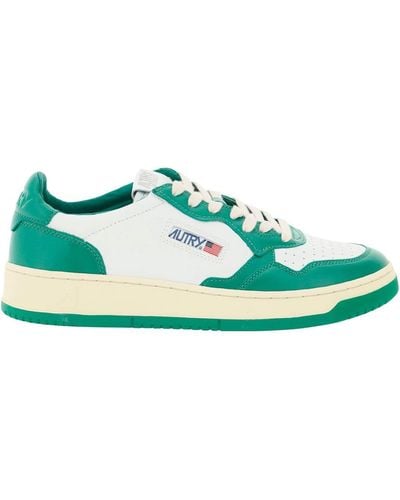 Autry Leather Medalist Low Sneakers - Green