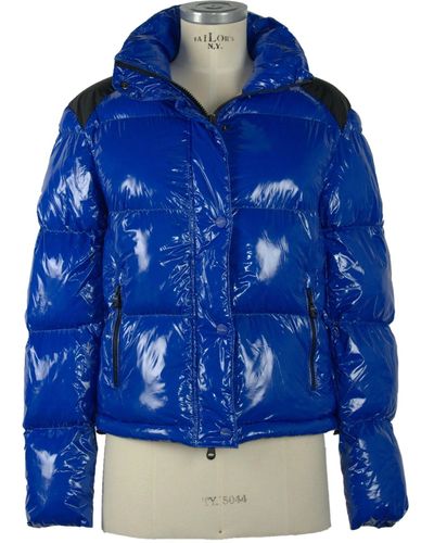 Refrigiwear Chic Down Jacket With Eco-Friendly Flair - Blue