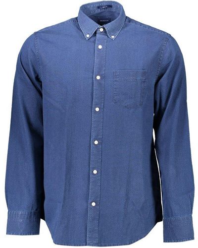 GANT Blue Cotton Shirt