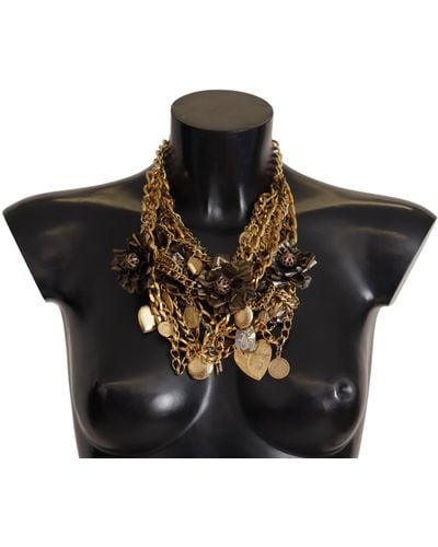 Dolce & Gabbana Sicilian Glamour Statement Necklace - Black