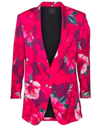 Pinko Fuchsia Viscose Suits & Blazer - Pink