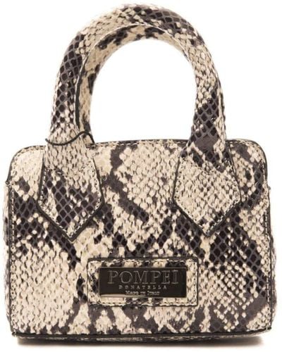 Pompei Donatella Logo-plaque Snake Texture Handbag - Multicolor