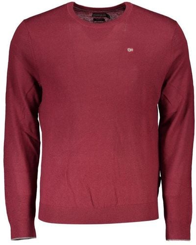 Napapijri Elegant Crew Neck Sweater - Red